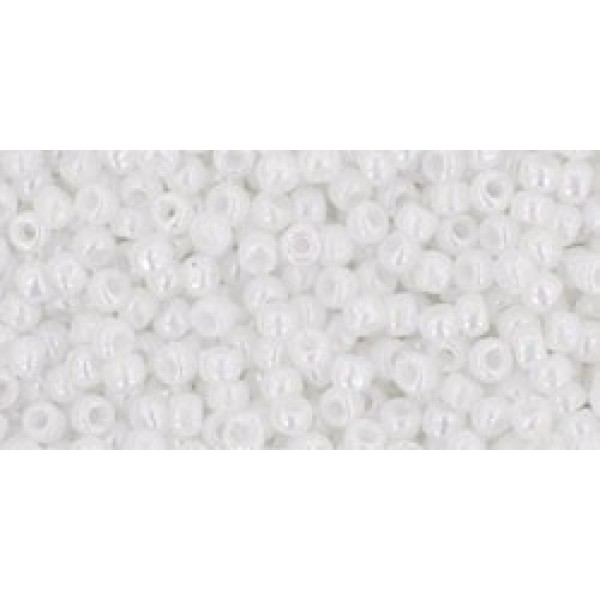 11/0 Toho Opaque Rnbw White 20g