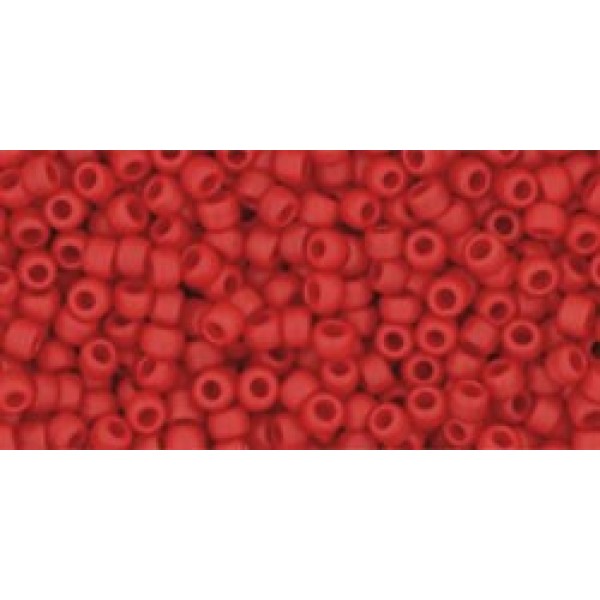 11/0 Toho Opaque-Frosted Pepper Red 20g