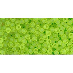 11/0 Toho Transparent-Fr Lime Green 20g