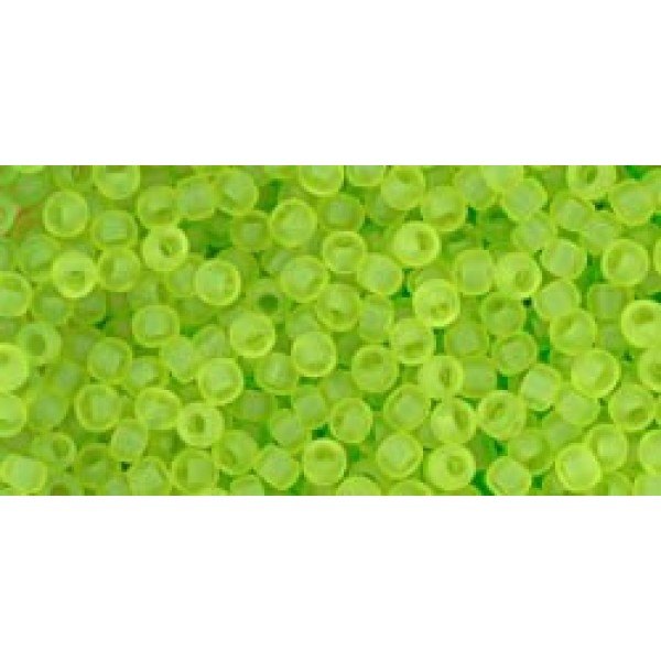 11/0 Toho Transparent-Fr Lime Green 20g