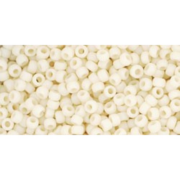 11/0 Toho Opaque-Frosted Lt Beige 18g