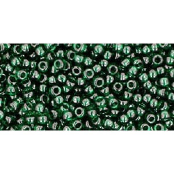 11/0 Toho Transparent Green Emerald 20g