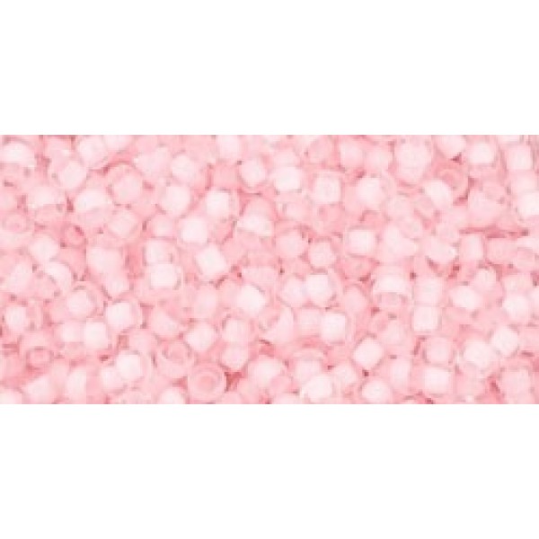 Toho Nr11 Ins.Color Crystal/Neon Rosaline-Lined 20g