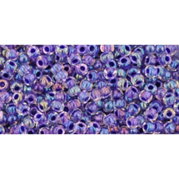 Toho Nr11 Ins.Color Rainbow Crystal/Tanzanite Lined (20g)