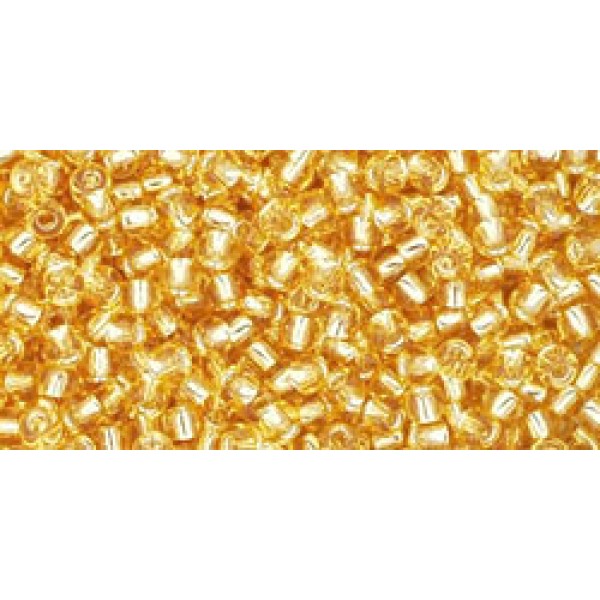 11/0 Toho Silver - Lined Lt.Topaz 20g