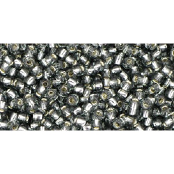 11/0 Toho Silver - Lined Gray 20g