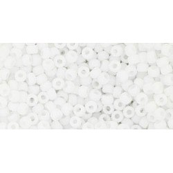 11/0 Toho Opaque-Frosted White 20g