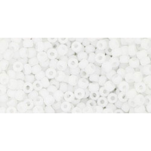 08/0 Toho Opaque-Frosted White 20g
