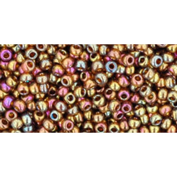 Toho Nr11 Gold-Lustered Dark Topaz (10g)