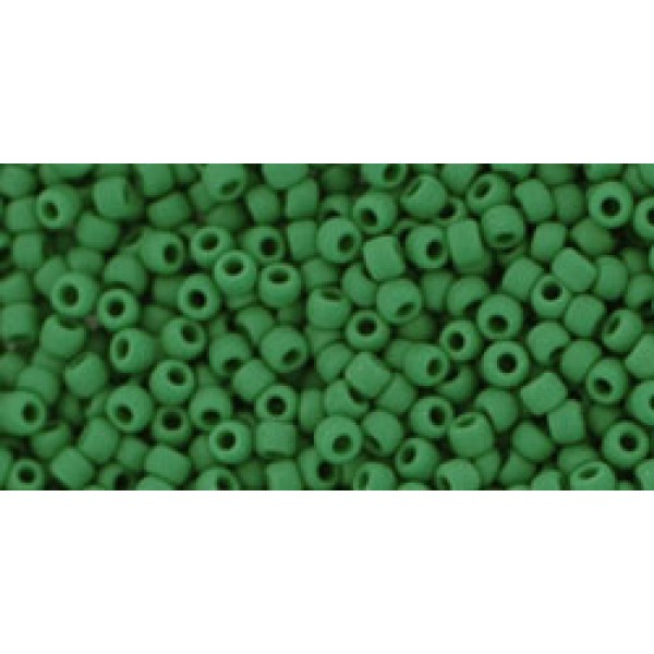 11/0 Toho Opaque Frosted Pine Green 20g