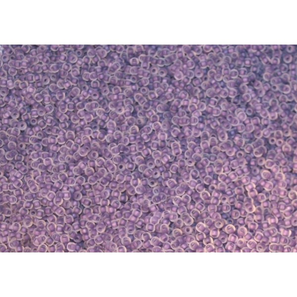 Toho Nr11 Inside-Color Crystal/Grape lined 20g