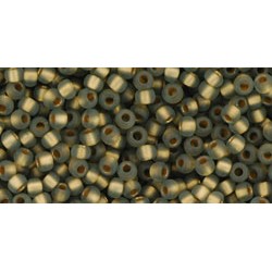 Toho Nr11 Frosted Gold-lined Black Diamond 20g