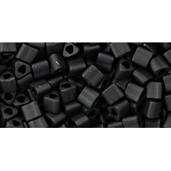 8/0 TOHO Opaque-Frosted Jet 10g