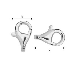 11mm Sterling silver Lobster clasp (x1)
