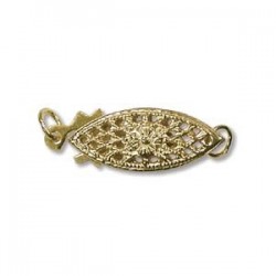 14K gold filled Eye Shape Clasp (x1)