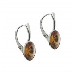 Auskaru sagatave ar pamatni 14mm SWAROVSKI 1122 Rivoli, sudrabs AG-925 (x2)