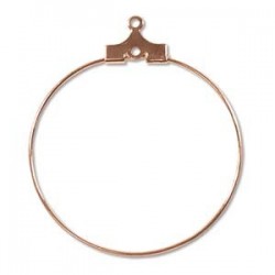 Ear hoop 30mm, copper plated (x2)