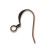 Ear wire, antique copper (x2)
