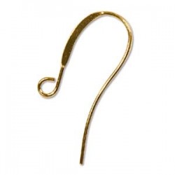 26mm Ear wire gold plated (x2)