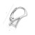 Sterling silver ear wire for SWAROVSKI ELEMENTS (x2)