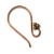Copper ear wire (x2)