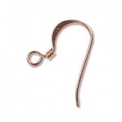Ear wire, copper plated (x2)