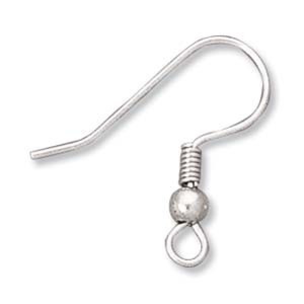 Stainles silver auskaru āķi (x2)
