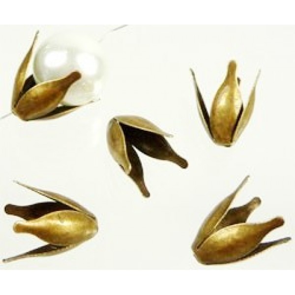 14x10mm Pērļu cepure "Tulpe" (x1)