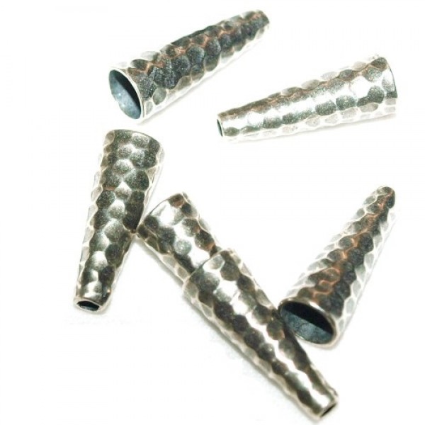 Dekoratīvs pērļu konuss 18mm, antīks  (х1)