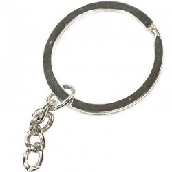 Metal Pendant 32mm Ring & 20mm Chain (x1)