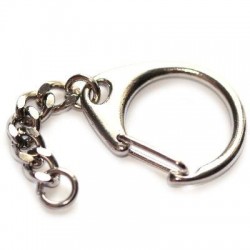 Metal Pendant Ring & Chain (x1)
