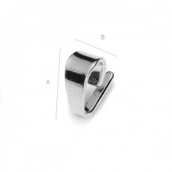 8mm Link loop Sterling silver (x1)
