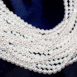 4mm Koši Baltas pērles (x20)