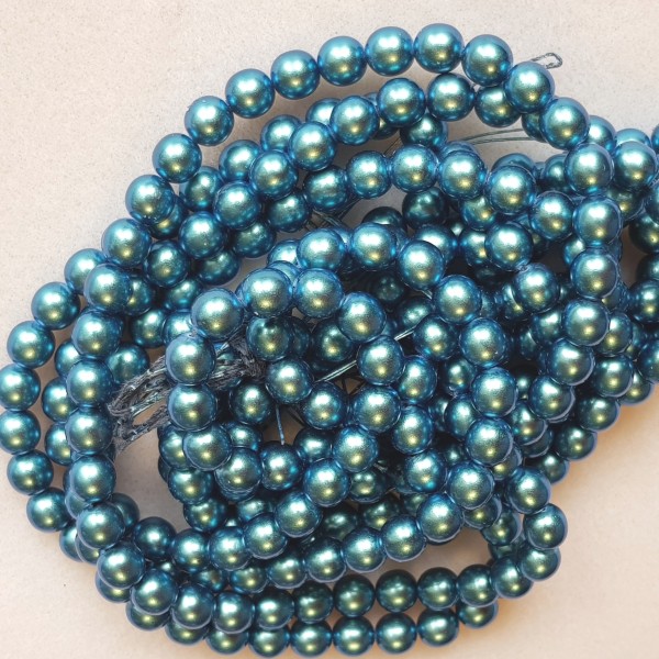 8mm Moonstone Blue (x10)