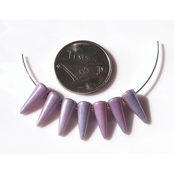 Spaiki 5x13mm Luster Metallic Amethyst (x1)