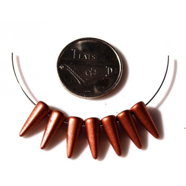 Spaiki 5x13mm Matte Metallic Dk Copper (x1)