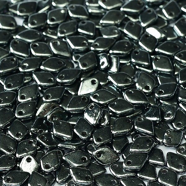 Dragon Scale Bead Jet Hematite 5g