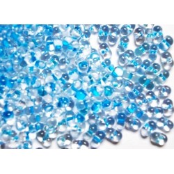 Preciosa Farfalle 3.2x6.5mm Blue Lined Crystal 20g