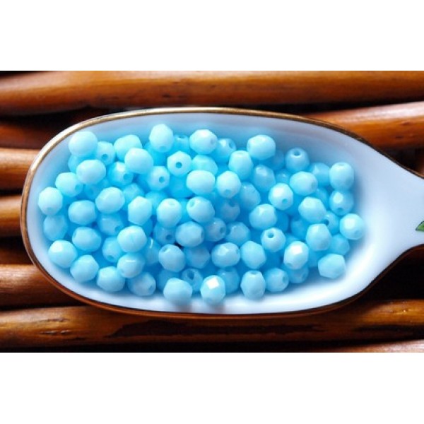 4mm Opaque Pastel Blue (x100)