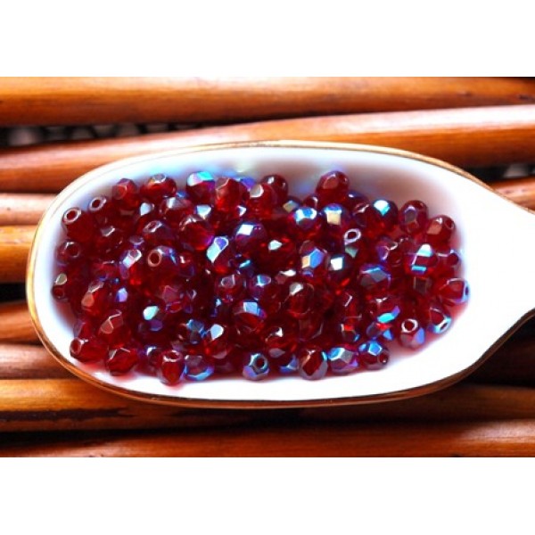 4mm Siam Ruby AB (x38)