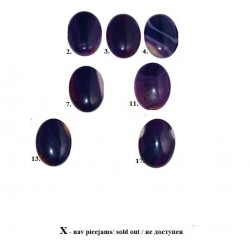 30x40mm Mežģīņu Ahāts - violets (x1)