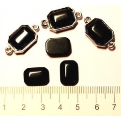 Kaķacs kabašons, antracīts (x1)