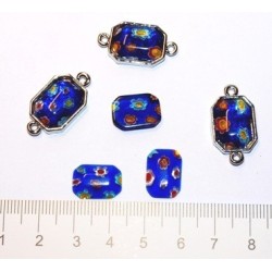 Itāļu stila kabašons, zils (x1)