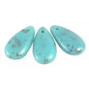 Pressed glass beads