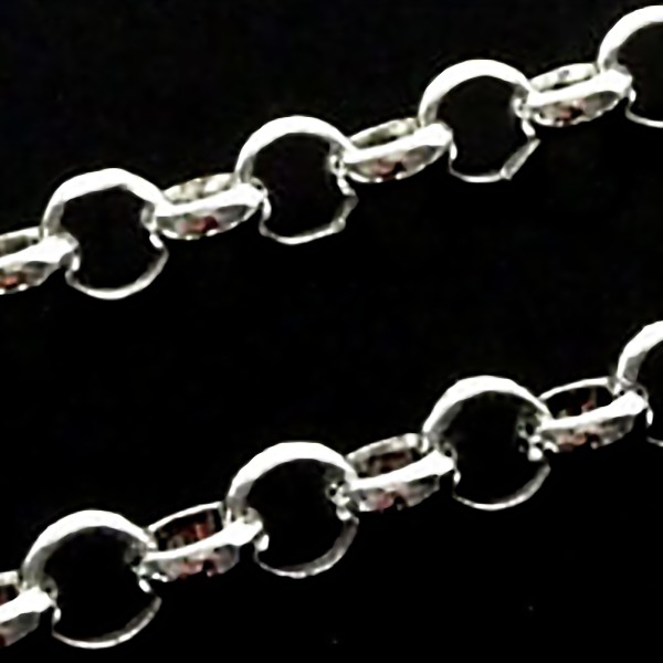 5mm Juvelieru Ķēde sudraba pārklājums (x10cm)