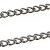 Metāla ķēde 4x3mm, melna (x10cm)