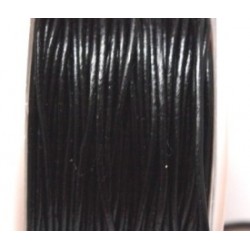 1.5mm Leather cord - Black (m)
