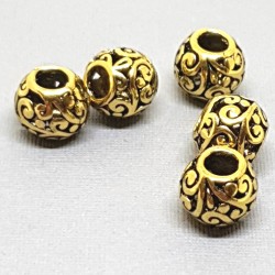 10mm Veczelta krāsas dekoratīva pērle (x1)