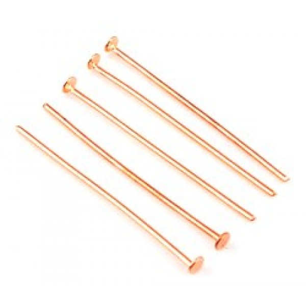 Adata ar galviņu, rozā zelta 3cm (x10)