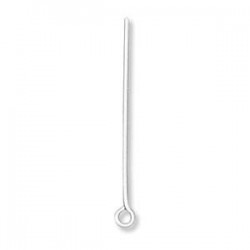 Silver Eye Pin, 2.5cm (x1)